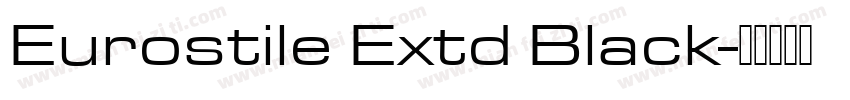 Eurostile Extd Black字体转换